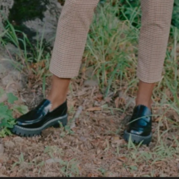 LAST Matter Loafers Black Leather Chunky Platform Dark Academia Shoe size 7 - Picture 7 of 11